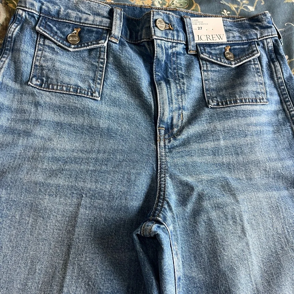J Crew Vintage Flare Jean with Flap Pockets Size 27 NWT $158 Bangkok Wash Womens - Picture 10 of 15